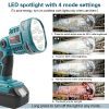 makita 18v led light torch