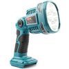 18V Cordless LED Flashlight Outdoors Spotlight Light for Makita DML812 Without Battery 4 Modes Work Light with USB