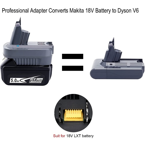 Makita 18v battery adpter to dyson v6 vacuum battery adapter