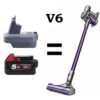 milwaukee 18v li-ion battery adapter to dyson v6 vacuum handheld animal battery adapter
