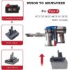 Dyson Battery Adapter to Milwaukee 18v Battery Type B