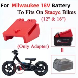 Battery Adapter for Stacyc electric balance Milwaukee 18V Li-ion Battery Adapter M18B6