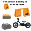 Battery Adapter for Stacyc electric balance Dewalt 18V Li-ion Battery Adapter